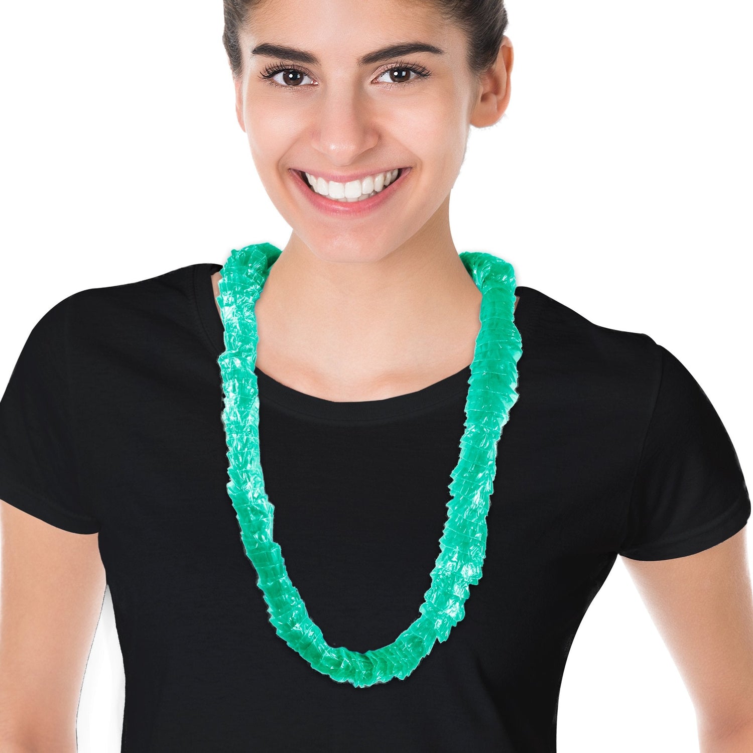 Green Plastic Leis