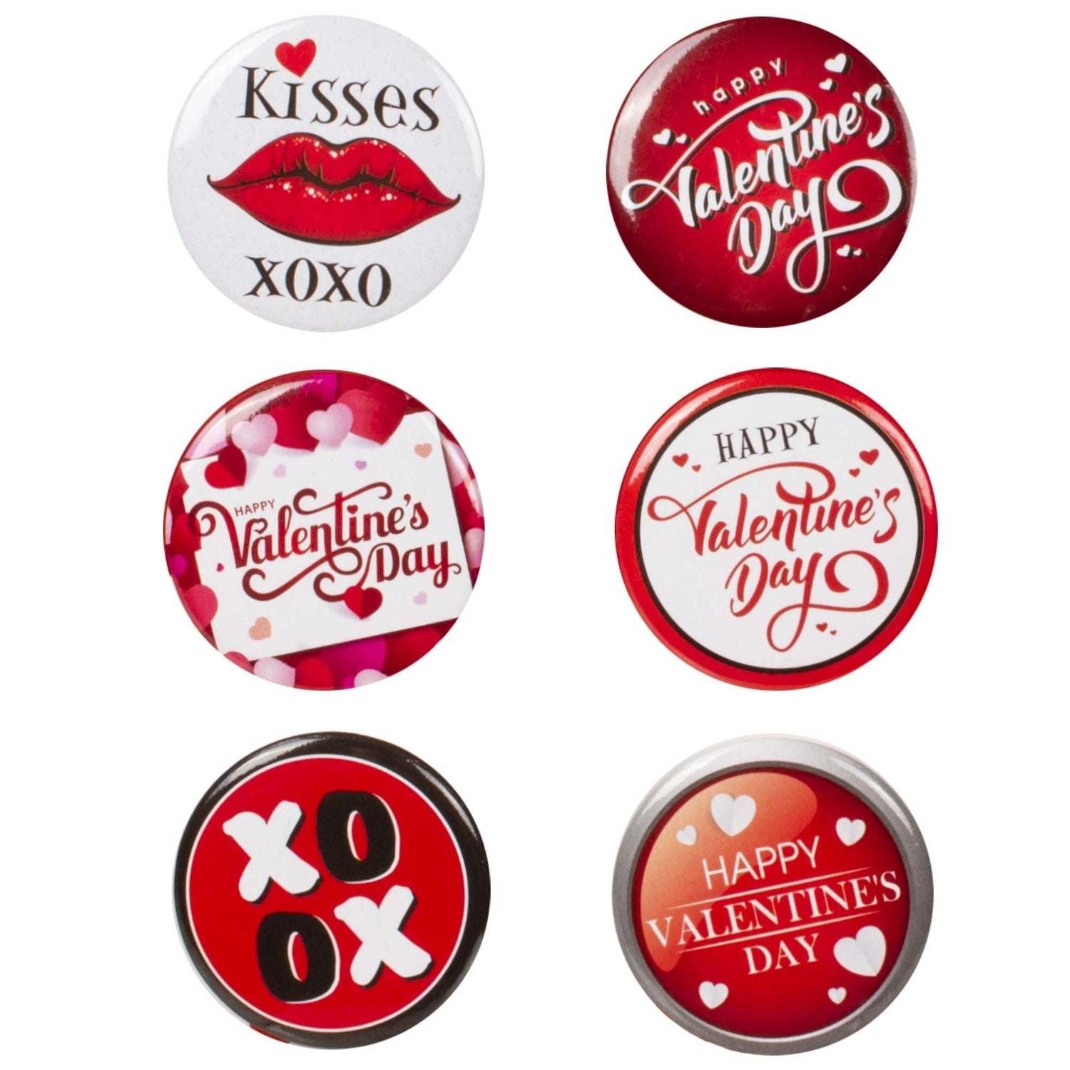 Valentine's Day 1 1/2" Buttons
