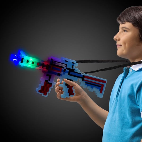 LED Pixel Machine Guns with Sound