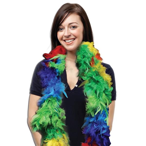 Rainbow Colored Feather Boas