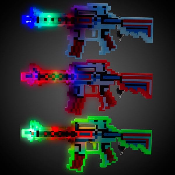 LED Pixel Machine Guns with Sound