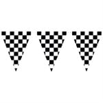Checkered 30'  Pennant Banner