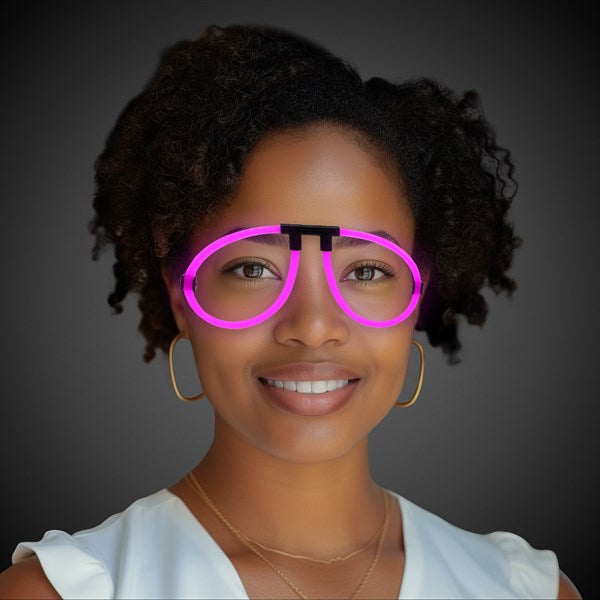 Pink Glow Eyeglasses