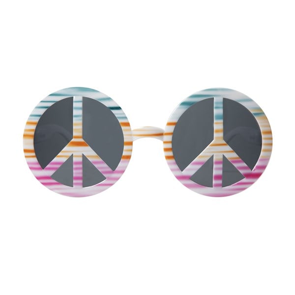Peace Sign Tie Dye Glasses