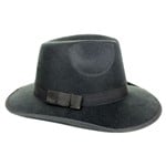 Black Felt Fedora Hat