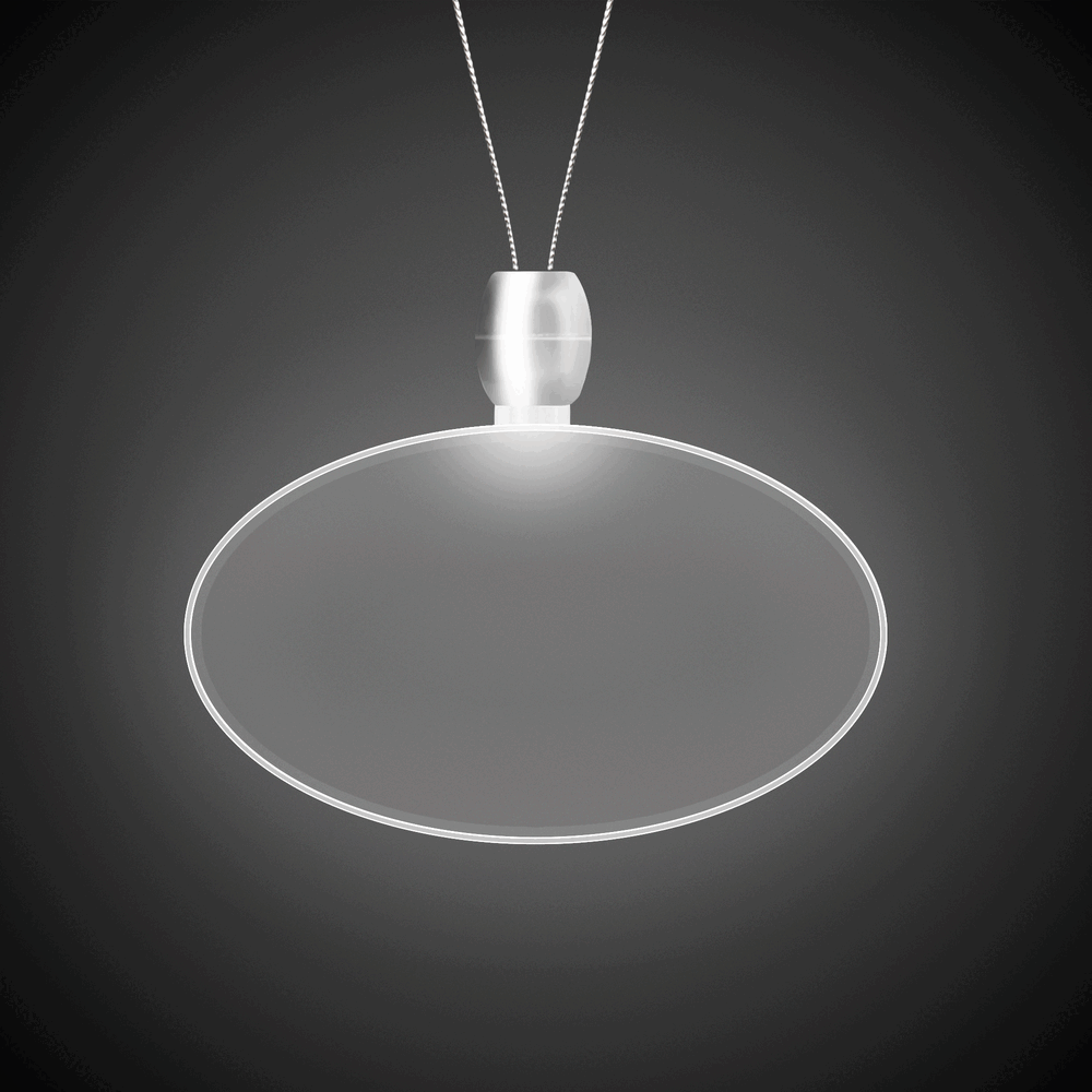 White LED Pendant Necklaces