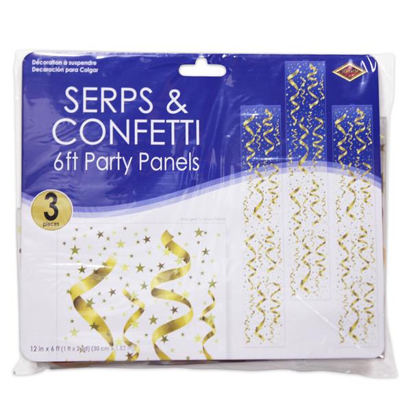 Gold Swirl Party Panels