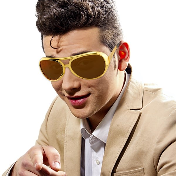Gold Elvis Sunglasses