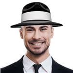 Black Gangster Fedora Hats