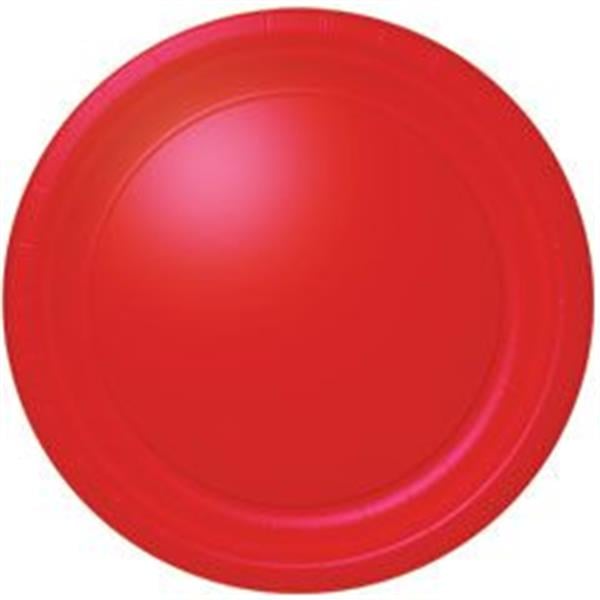 Red 10 1/2" Paper Plates