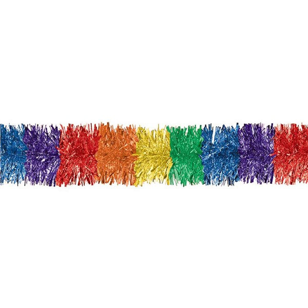 Rainbow Tinsel Garland