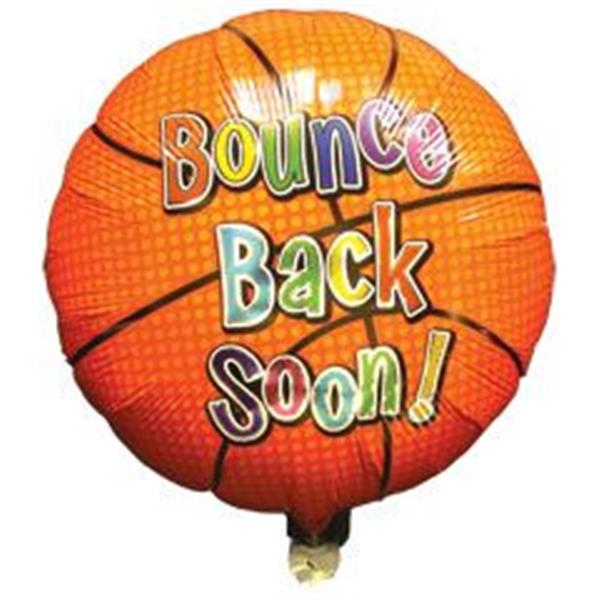 Bounce Back Soon Metallic 18" Balloon