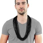 Black 7mm Bead 33" Necklaces