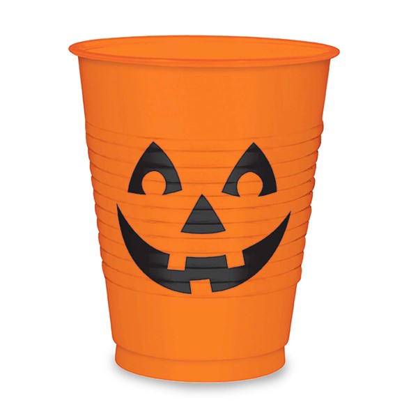 Pumpkin 16 oz. Plastic Cups