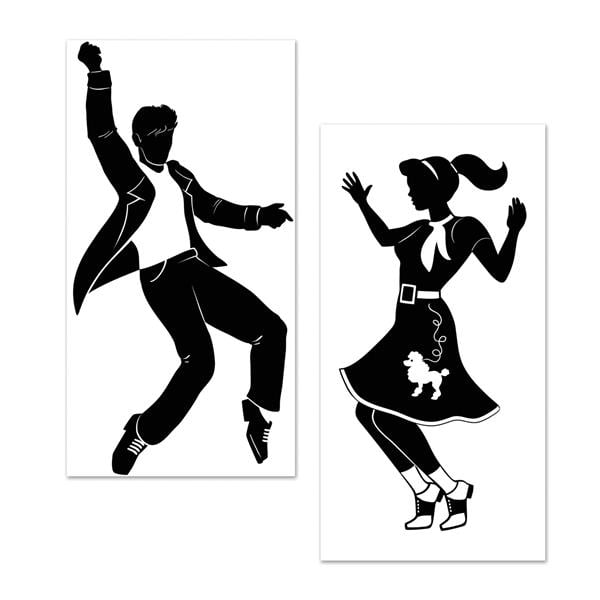 Rock & Roll Silhouette Props