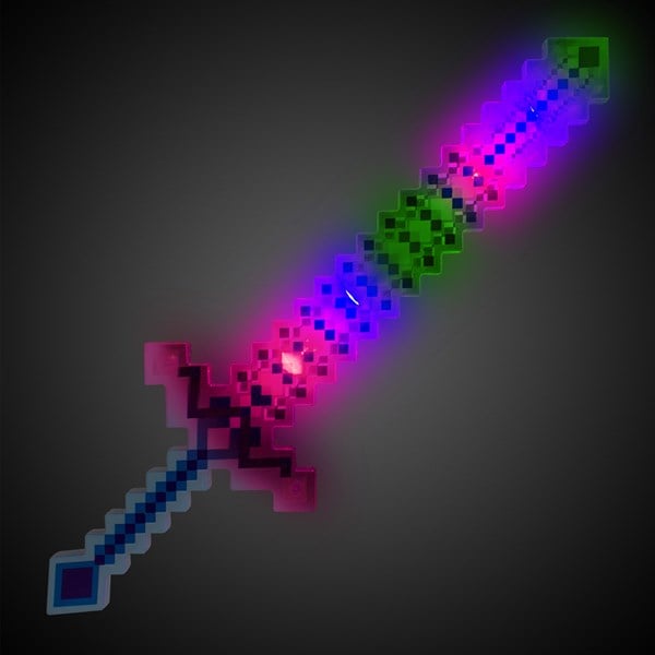 LED Blue Pixel Sword