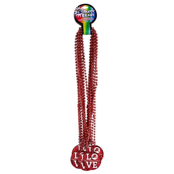 Valentine's Love Medallion Bead Necklaces