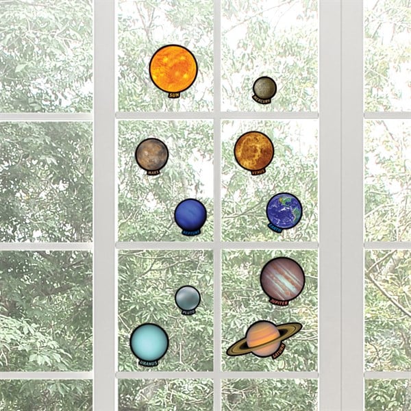 Solar System Window Clings
