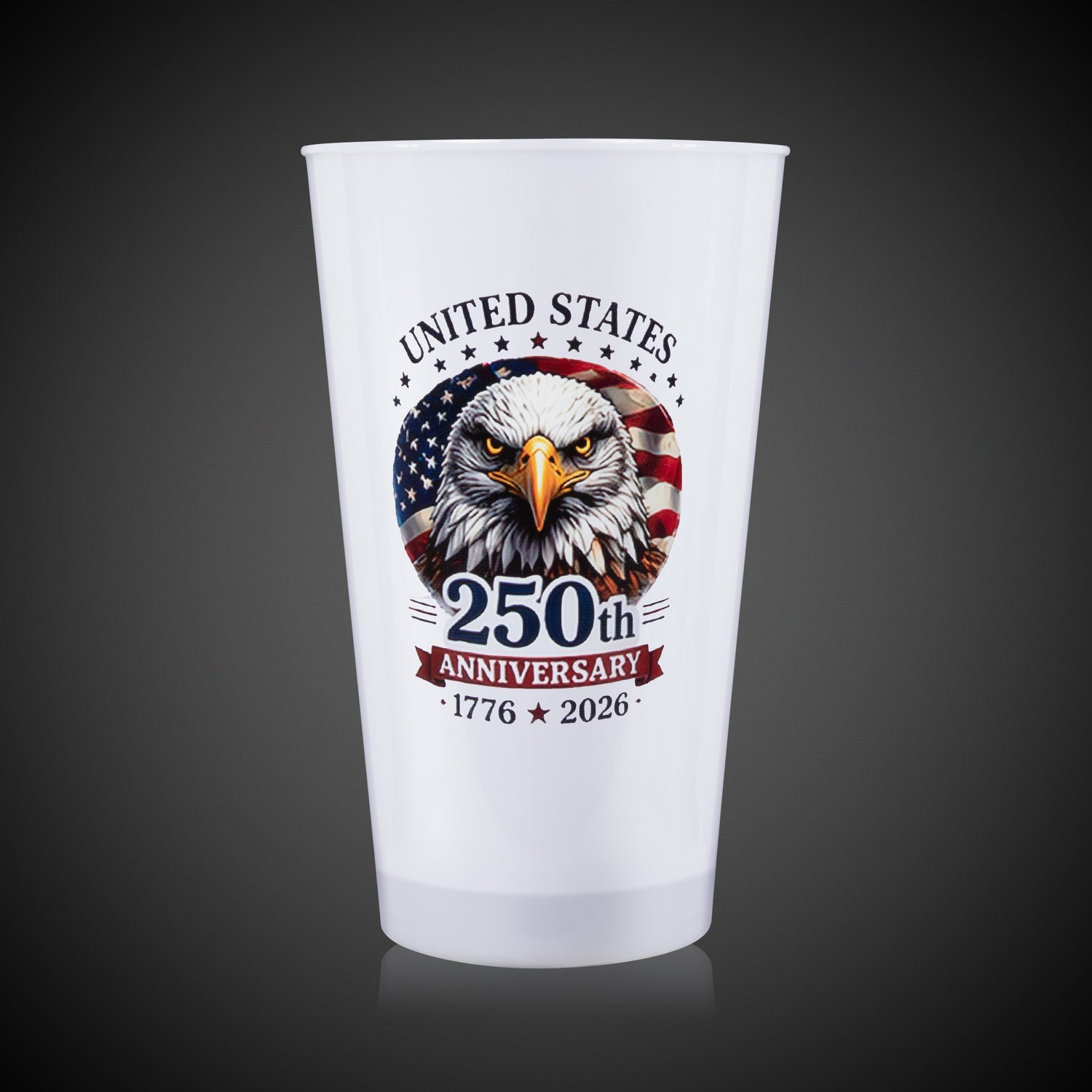 USA 250 Neon Pint Glass 16oz