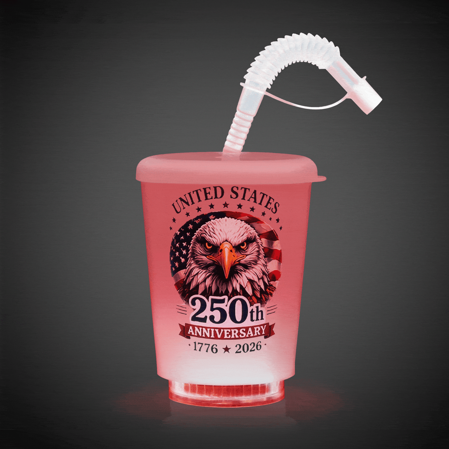 250TH ANNIVERSARY 12 oz. LED Cup with Straw
